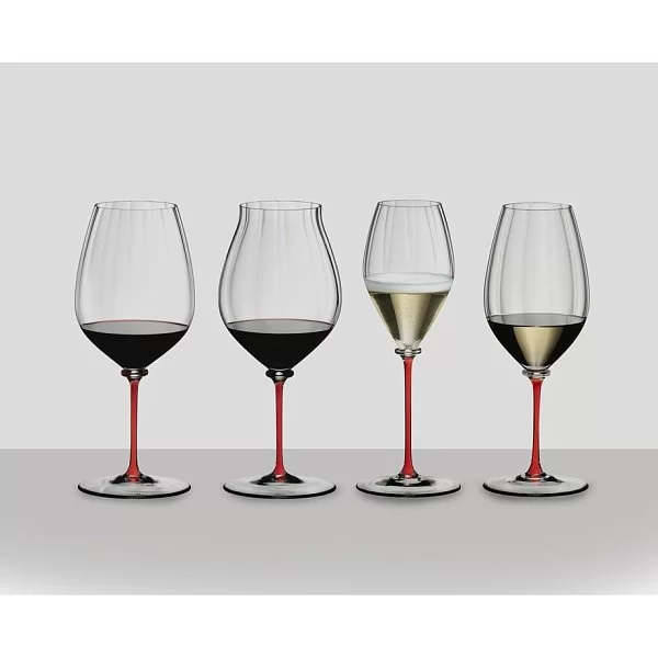 Бокал Fatto a mano Performance Cabernet 834 мл, хрусталь, красная ножка, ручная работа, Riedel, Австрия, 4884/0R - изобр. 10