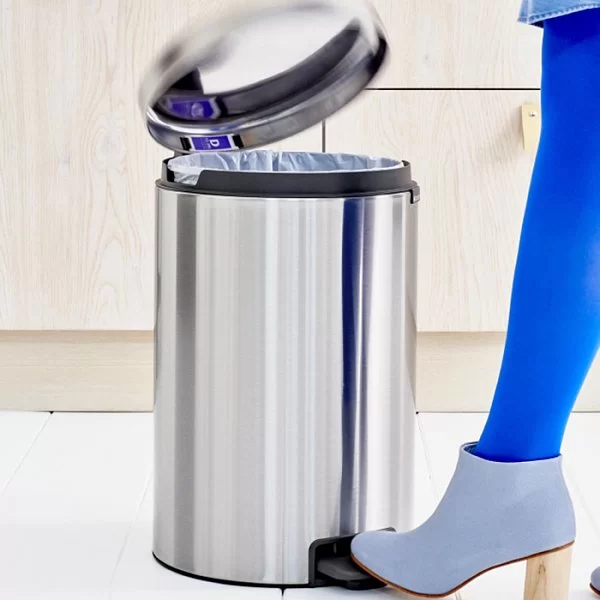 Мусорный бак с педалью NewIcon, 20л, стальной матовый, Brabantia, 111907 - изобр. 12