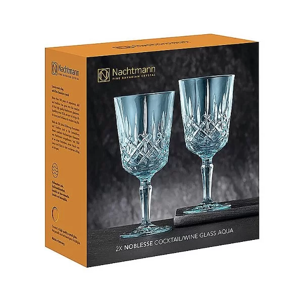 Набор из 2 бокалов для вина Noblesse Colors 355 мл, цвет голубой, хрусталь, Nachtmann, Германия, 105219 - изобр. 8