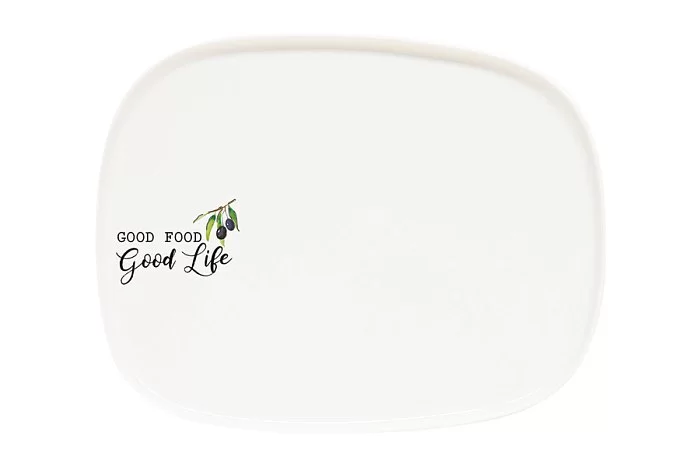 Тарелка обеденная прямоугольная Kitchen Elements 29,5х22,5 см, фарфор, Easy Life, EL-R1900_KITE - изобр. 7