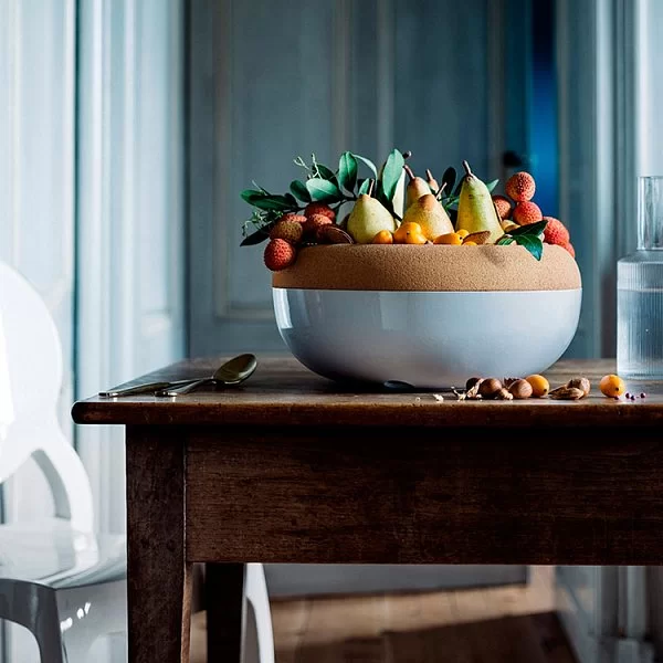 Емкость для хранения овощей и фруктов объем 6,5 л, 36x15,7 см, материал керамика, цвет белый, Emile Henry, Франция, 108765 - изобр. 12