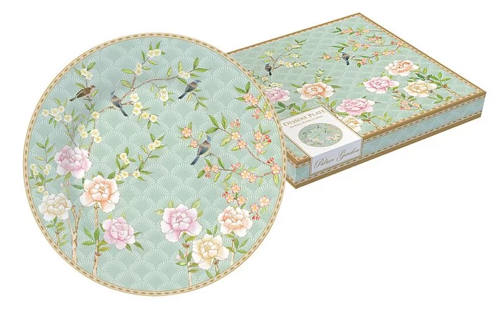 Тарелка десертная &quot;Дворцовый парк&quot; 19 см, фарфор, салатовый, Easy Life, EL-R1358_PALA - изобр. 7