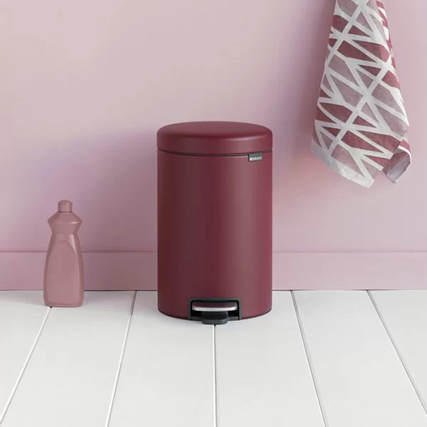 Мусорный бак с педалью NewIcon, 12л, минерально-бордовый, Brabantia, 115820 - изобр. 10