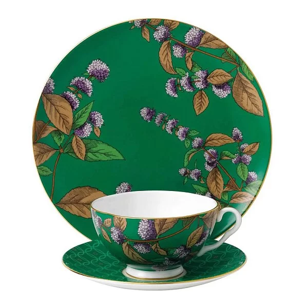 Чайная пара Tea Garden 170 мл, материал фарфор, цвет зеленый, Wedgwood, Великобритания, 40020293 - изобр. 8
