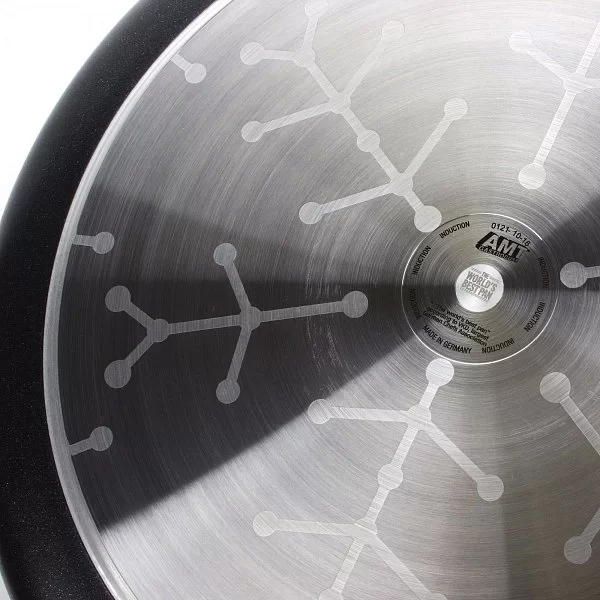 Сковорода 32 см с антипригарным покрытием индукция, высота 5 см, съемная ручка, AMT Gastroguss, AMT I-532 - изобр. 10