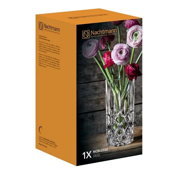 Ваза для цветов NOBLESSE, высота 28 см, хрусталь, Nachtmann, Германия, 106383 - изобр. 9