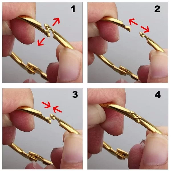 Набор из 12 крючков для шторки &quot;O&quot; Type Hooks Brass 5,5х5,5 см, металл, Carnation Home Fashions, США, SLM-O/64 - изобр. 9