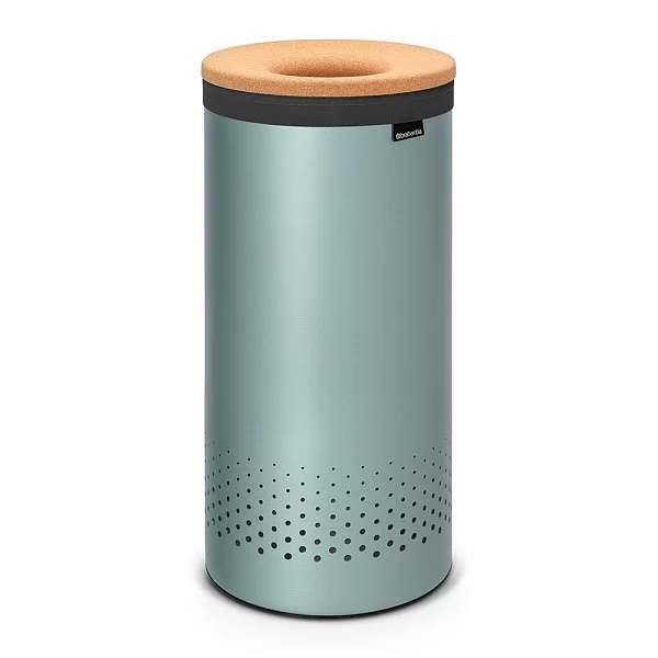 Бак для белья 35л, пробковая крышка, мятный, Brabantia, 104381 - изобр. 7