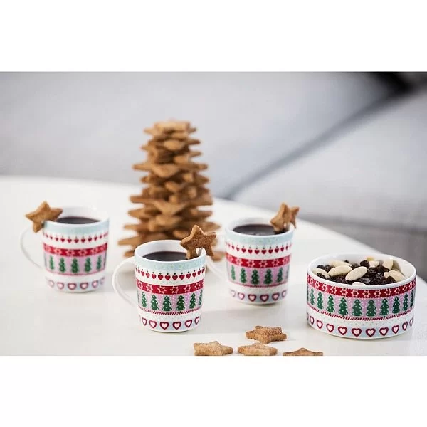 Кружка зимняя малая Holiday Celebrations, 120 мл, керамика, SagаForm, Швеция, 5017287 - изобр. 9