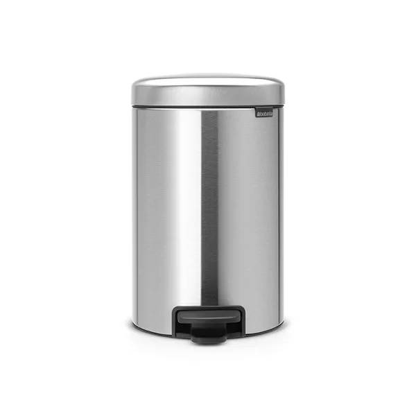 Мусорный бак с педалью NewIcon, 12л, стальной матовый, Brabantia, 113604 - изобр. 7