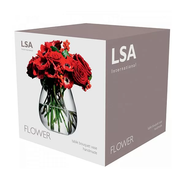 Ваза округлая низкая Flower, 17 см, LSA, G597-17-301 - изобр. 9