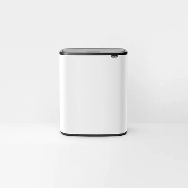 Мусорный бак Touch Bin Bo объем 60 л, 54,5x31,2x65,6 см, нержавеющая сталь, цвет белый, Brabantia, Бельгия, 223006 - изобр. 8