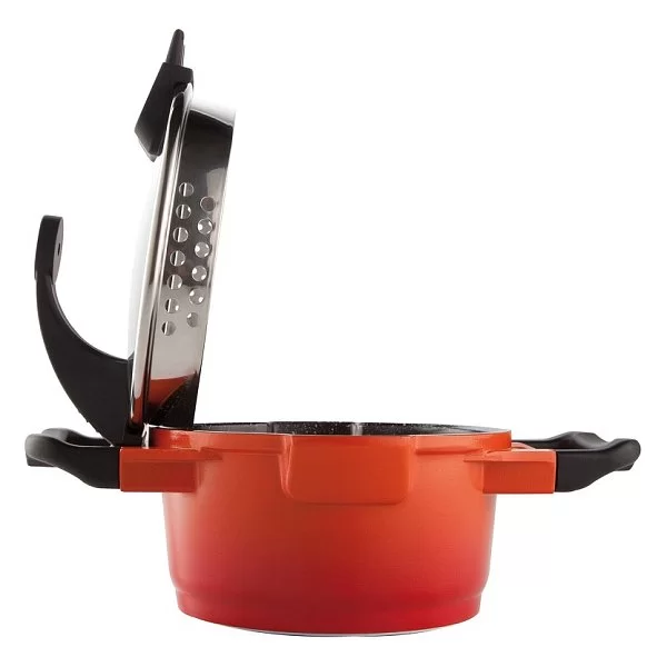 Кастрюля с крышкой Virgo Orange, диаметр 16 см, объем 1,5 л, цвет оранжевый, алюминий, Berghoff, Бельгия, 2304900 - изобр. 9