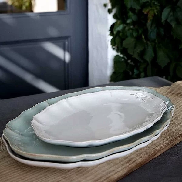 Блюдо Alentejo 32x22 см, керамика, цвет белый, Costa Nova, Португалия, JA321-WHT(JA321-00201Z) - изобр. 11