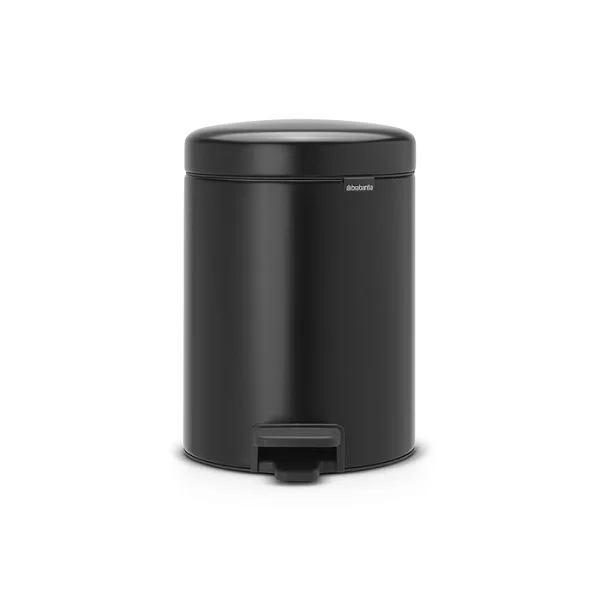 Мусорный бак с педалью NewIcon, 5л, черный матовый, Brabantia, 112928 - изобр. 7