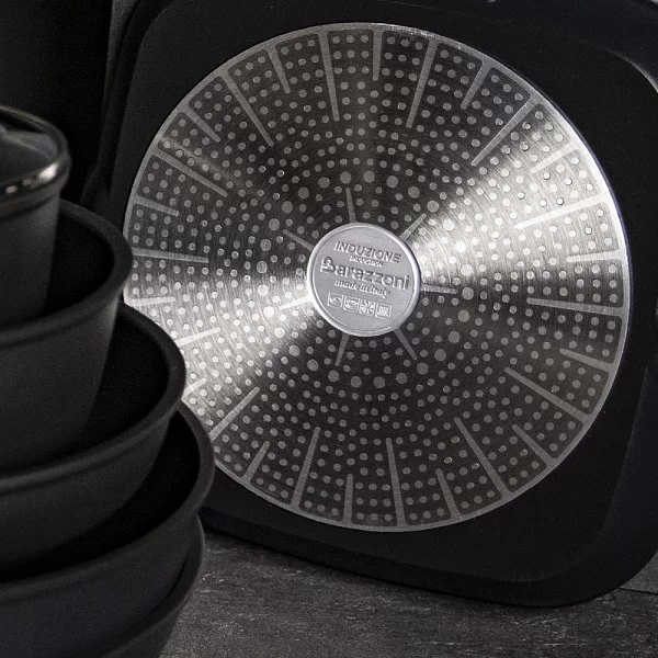 Кастрюля с крышкой Black Titan 2,6 л, диаметр 20 см, кованый алюминий, Barazzoni, Италия, 85560202098 - изобр. 9