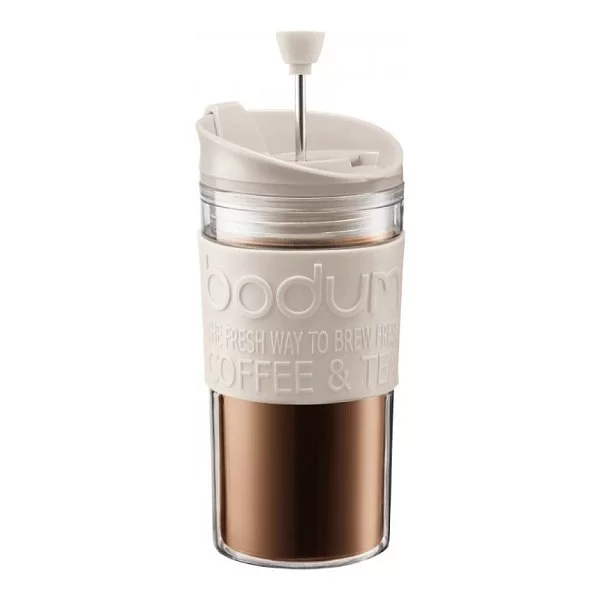 Кружка дорожная с прессом Travel, 0,35 л, белый, Bodum, 11102-913 - изобр. 7