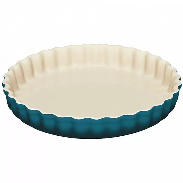 Форма для пирога рифлёная 28 см, цвет лазурь, керамика, Le Creuset, Франция, 71120286420001 - изобр. 7