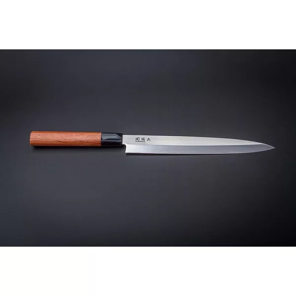 Нож кухонный для тонкой нарезки Yanagiba длина лезвия 21,5 см, сталь DSR1K6, Kai, Япония, MGR-0210Y - изобр. 11