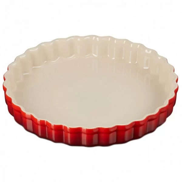 Форма для пирога рифлёная 28 см, цвет вишня, керамика, Le Creuset, Франция, 71120280600001 - изобр. 7