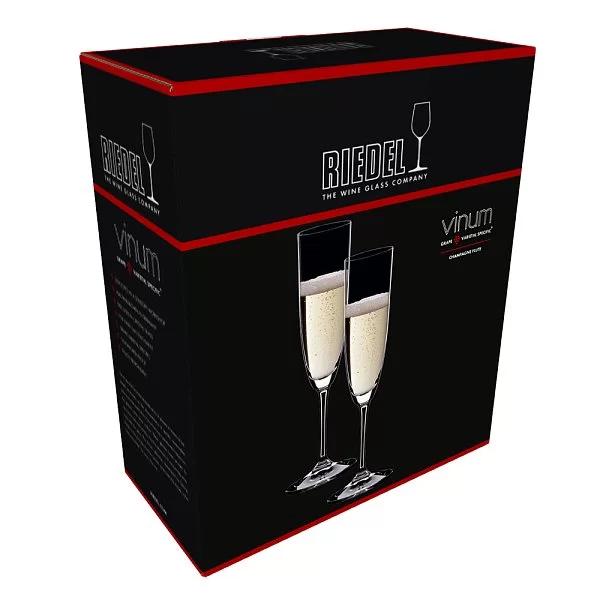 Набор бокалов для шампанского Champagne 160 мл, хрусталь, 2 шт, Vinum, Riedel, 6416/08 - изобр. 9