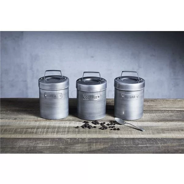 Емкость для хранения чая Industrial Kitchen 10x16,5 см, объем 1 л, материал металл, цвет серый, Kitchen Craft, Великобритания, INDTEA - изобр. 8