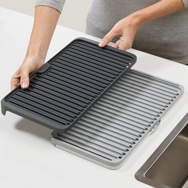 Коврик для сушки Tier раздвижной 36,2x19,9 см, материал пластик, цвет серый, Joseph Joseph, Великобритания, 85178 - изобр. 11