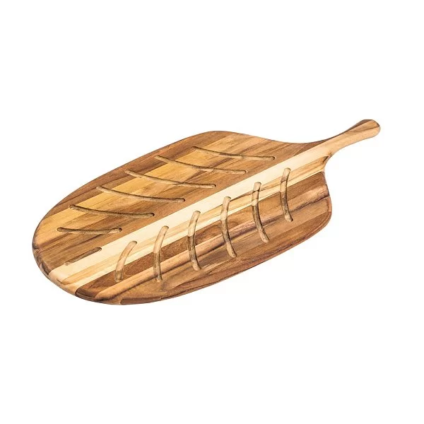 Доска для нарезки хлеба Canoe 48х23x1,3 см, древесина тика, Teakhaus, США, TH701 - изобр. 8