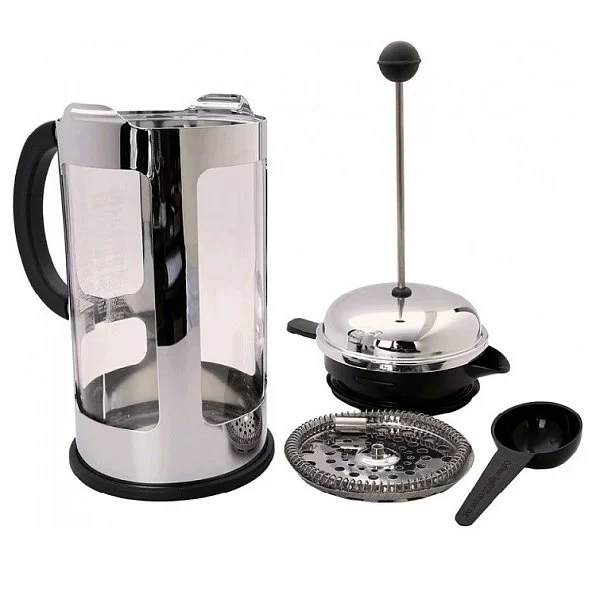 Кофейник с прессом Chambord 0.35 л, цвет хром, материал стекло, Bodum, Швейцария,11170-16 - изобр. 8