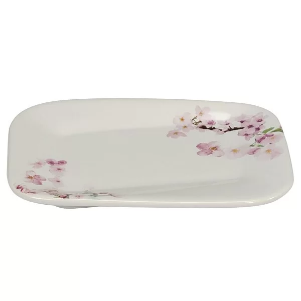 Мыльница Cherry Blossoms 13х9,5х1,5 см, материал керамика, цвет белый + розовый, Creative Bath, США, CHE56MULT - изобр. 7
