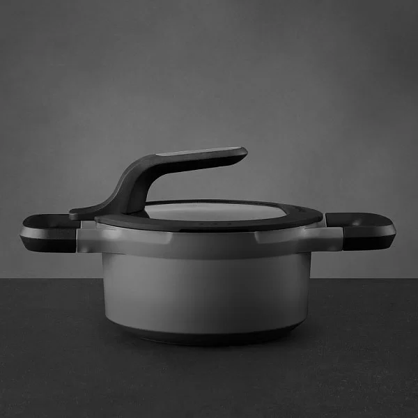 Кастрюля с крышкой Gem grey, диаметр 16 см, объем 1,5 л, цвет серый, алюминий, Berghoff, Бельгия, 2307416 - изобр. 12