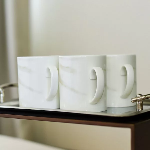 Кружка Vera Wang Venato Imperial 9x10 см, 440 мл, материал фарфор, цвет белый, Wedgwood, Великобритания, 40024543 - изобр. 8