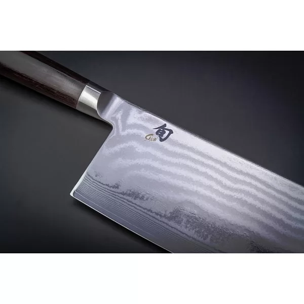Кухонный топорик Chinese Cleaver длина лезвия 19,1 см, сталь VG-MAX в обкладках из дамаска, Kai, Япония, DM-0712 - изобр. 11