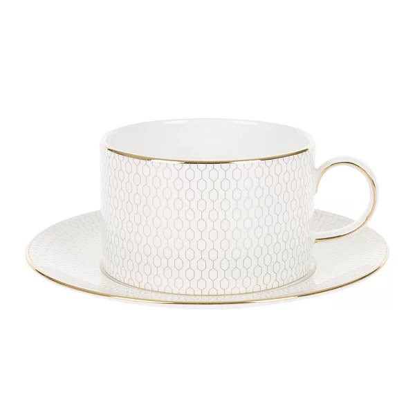 Чайная пара Arris 220 мл, материал фарфор, цвет белый, Wedgwood, Великобритания, 40007548 - изобр. 7