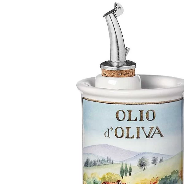 Бутылка для масла "Маки" 250 мл, керамика, Nuova Cer, Италия, 9501-OFR - изобр. 9