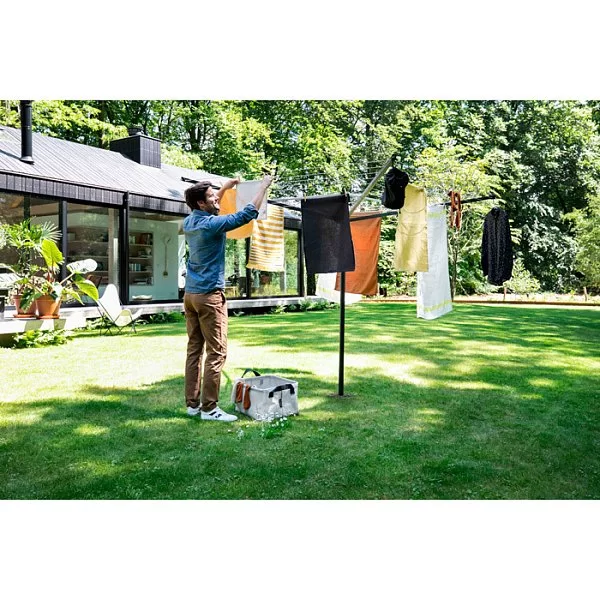 Уличная сушилка Lift-O-Matic 11x11x200 см, нержавеющая сталь, Brabantia, Бельгия, 290428 - изобр. 11