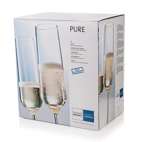 Набор бокалов для шампанского Pure 209 мл, хрустальное стекло, 6 шт, Schott Zwiesel, 112 415-6 - изобр. 11