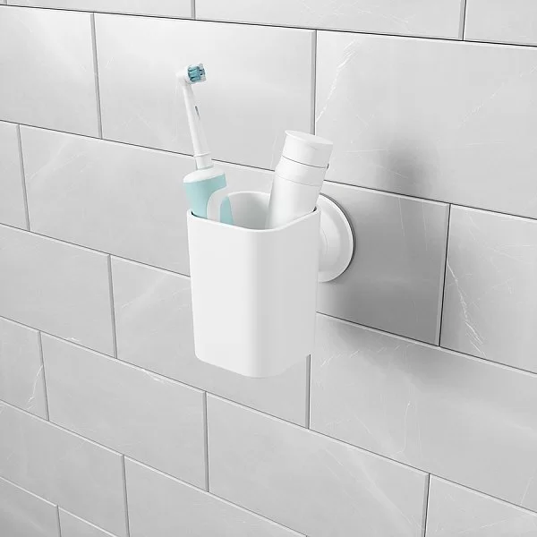 Стакан для зубных щеток Flex 10x7x11 см, материал пластик, цвет белый, Umbra, 1014160-660 - изобр. 8