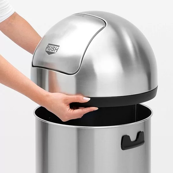 Мусорный бак Push Bin 60л, стальной матовый, Brabantia, 484520 - изобр. 10