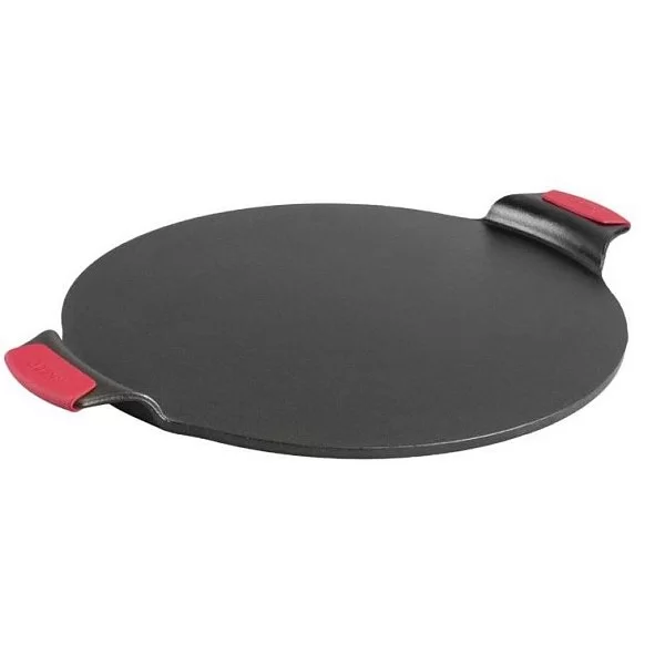 Блюдо для пиццы с силиконовыми прихватами, диаметр 38 см, чугун, Lodge, США, BW15PPA1 - изобр. 7