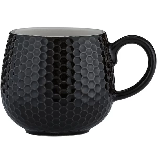 Кружка Embossed 350 мл, керамика, цвет чёрный, Mason Cash, Великобритания, 2002.144 - изобр. 7