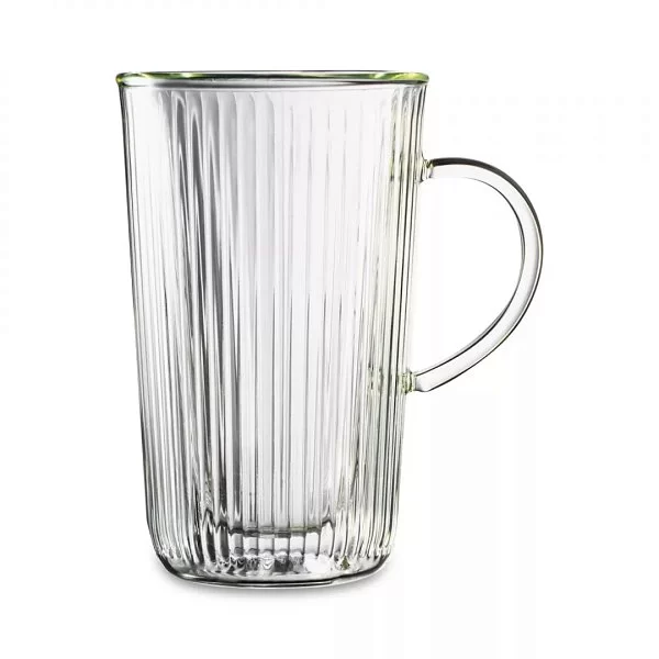 Кружка с двойными стенками, крышкой и ситечком Home Mon matin 450 мл, стекло, Decor de table, DDT-DW967B-450/TM - изобр. 8