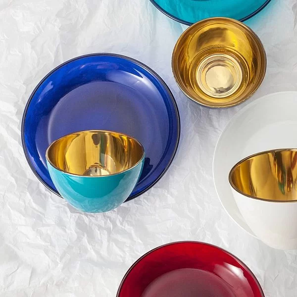 Креманка на ножке Kala 250 мл, хрусталь, цвет бирюзовый + золото, Eisch, Германия, 75555180 - изобр. 8