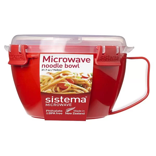 Кружка для лапши MICROWAVE 17х14х9,5 см, материал пластик, цвет красный, Sistema, Новая Зеландия, SI1109 - изобр. 7