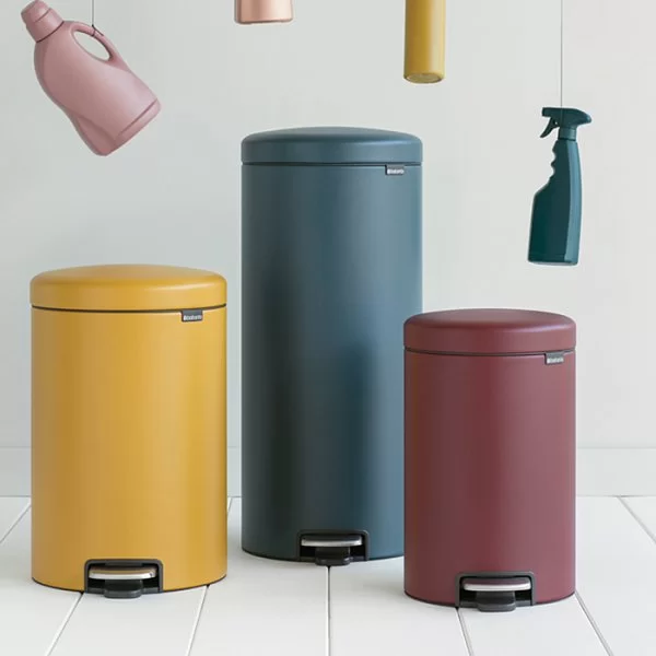Мусорный бак с педалью NewIcon, 30л, минерально-графитовый, Brabantia, 114663 - изобр. 10