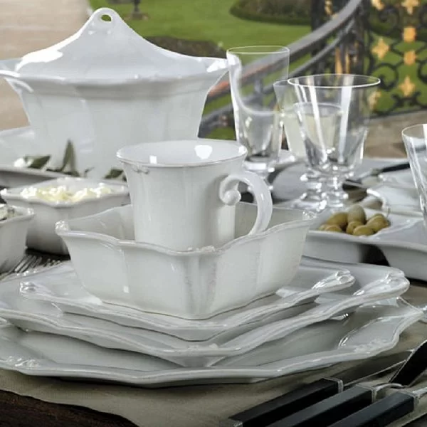 Блюдо на ножке Barroco 36 см керамика, цвет белый, Costa Nova, Португалия, VP146-WHI(RP362-00201Z) - изобр. 9