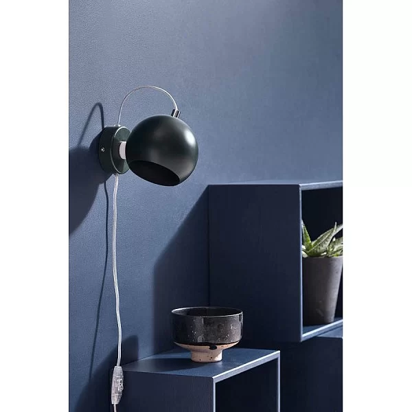 Лампа настенная Ball 16x10x12 см, материал железо, цвет черный матовый, Frandsen, Дания, 4750_05011 - изобр. 8