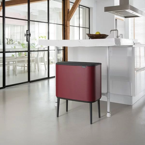 Мусорный бак Touch Bin Bo 36л, бордовый, Brabantia, 316302 - изобр. 11