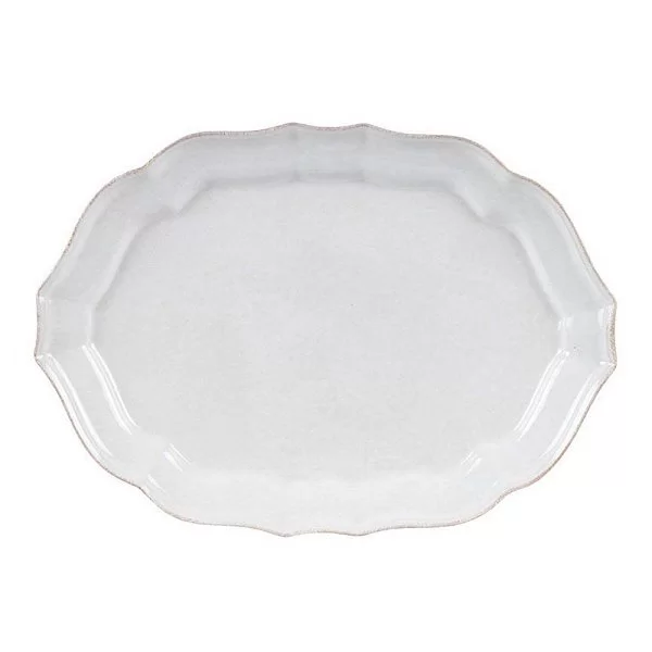 Блюдо овальное Impressions 45x32 см, керамика, цвет белый, Costa Nova, Португалия, SA461-00804A(IM535-WHI) - изобр. 7