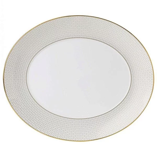 Овальное блюдо Arris 33 см материал фарфор, цвет белый, Wedgwood, Великобритания, 40007542 - изобр. 7